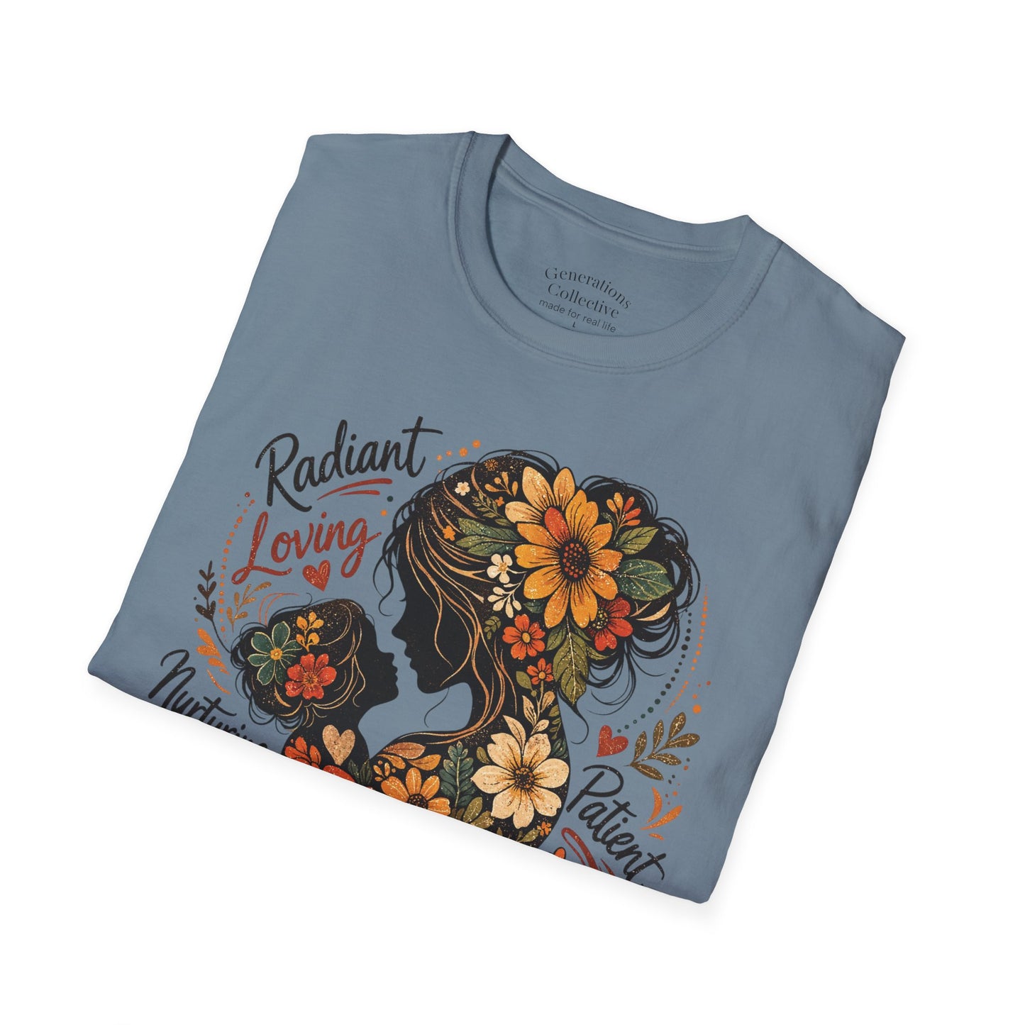 Mother Child Floral Vintage Graphic Tee