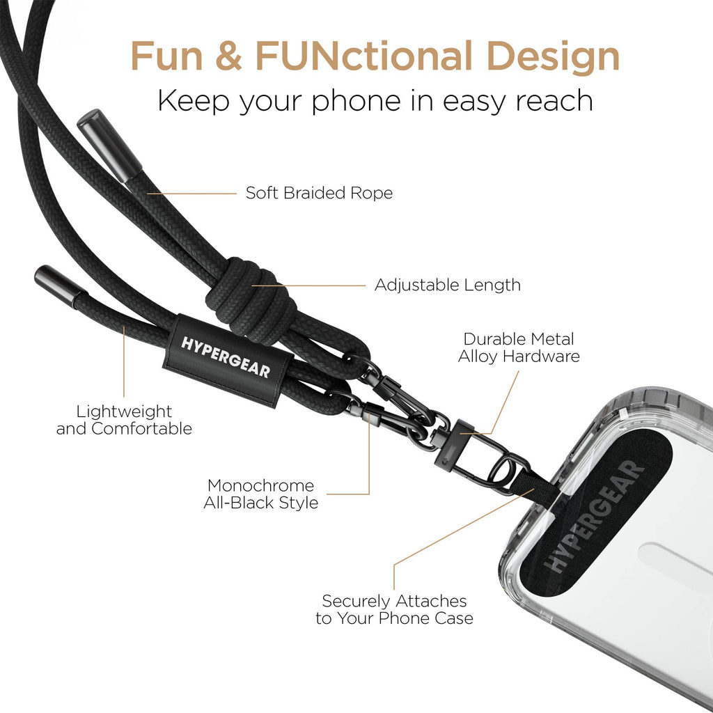 Linked Up Braided Crossbody Phone Strap