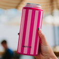 Pink Cabana Slim Can Cooler
