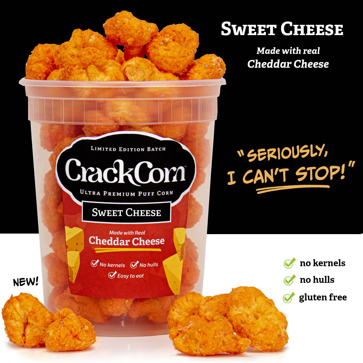 Sweet Cheese Crack Corn Puffy Pop