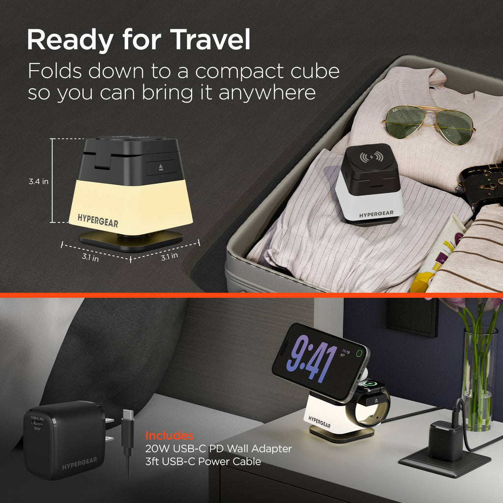 Power Up & Fold 3-in-1 Charging Cube
