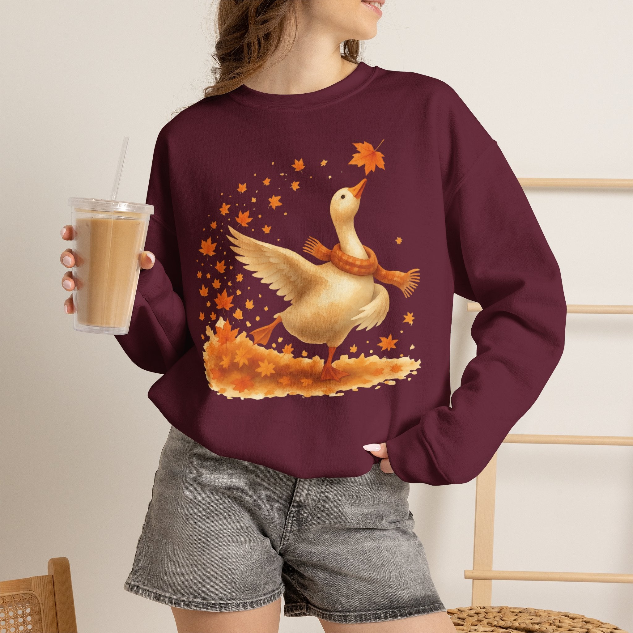 Leaf Dance Goose Sweatshirt
