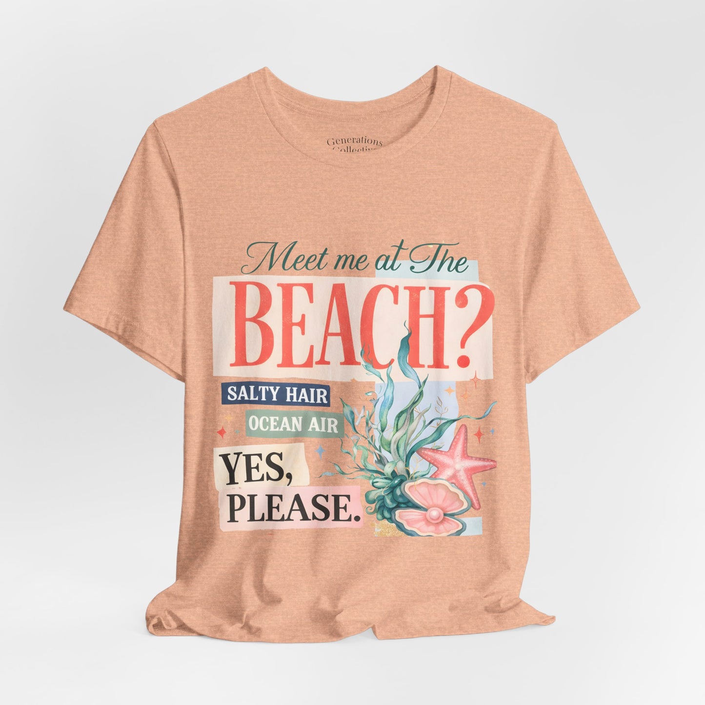 Meet Me At The Beach Coastal Graphic Tee
