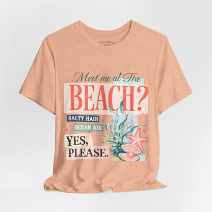 Meet Me At The Beach Coastal Graphic Tee