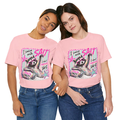 Seasoned With Salt Raccoon Graphic Tee