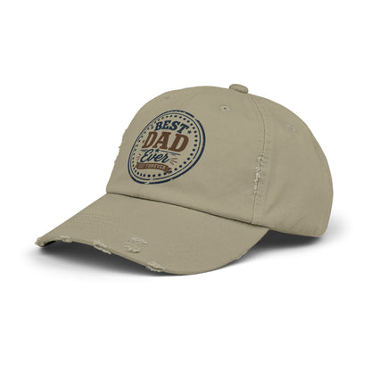 Best Dad Ever Washed Baseball Cap