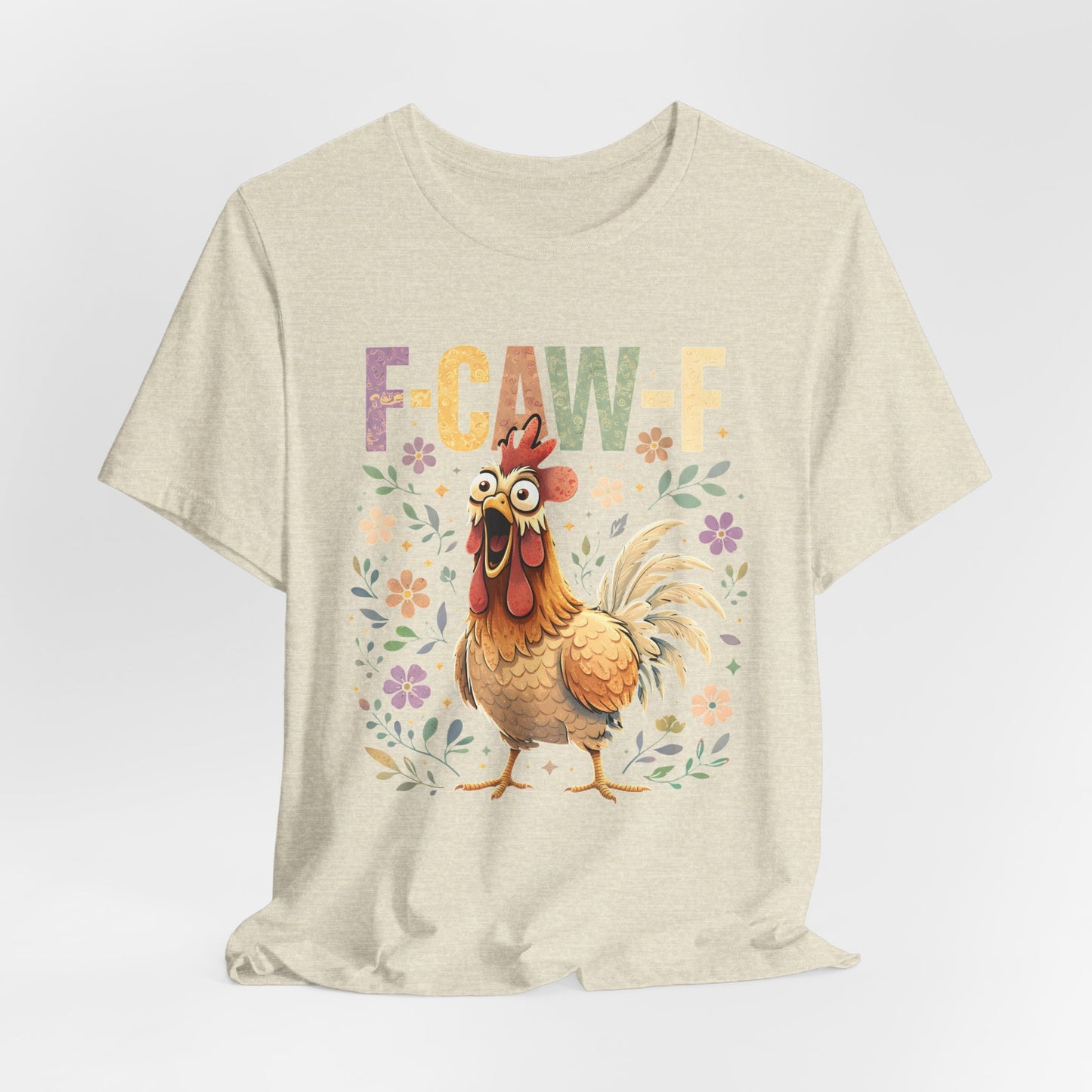 Rooster Floral F-CAW-F Graphic Tee