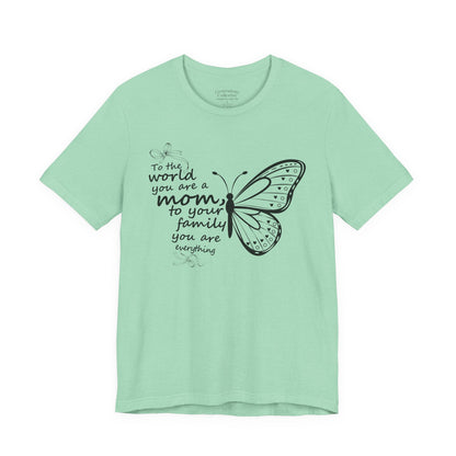 Mother Butterfly Script Graphic Tee
