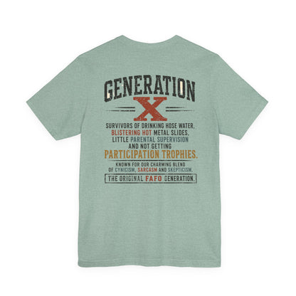 Generation X "We Don’t Care" Graphic Tee