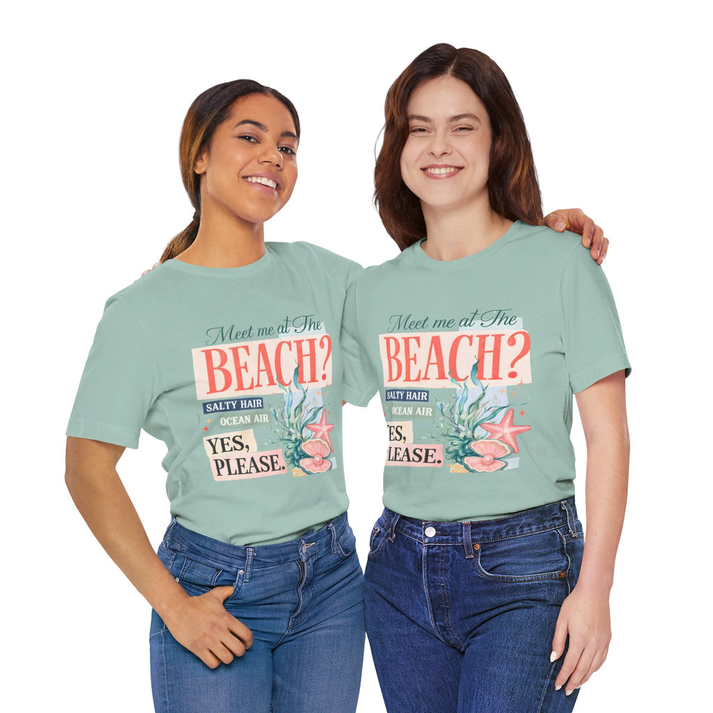 Meet Me At The Beach Coastal Tee