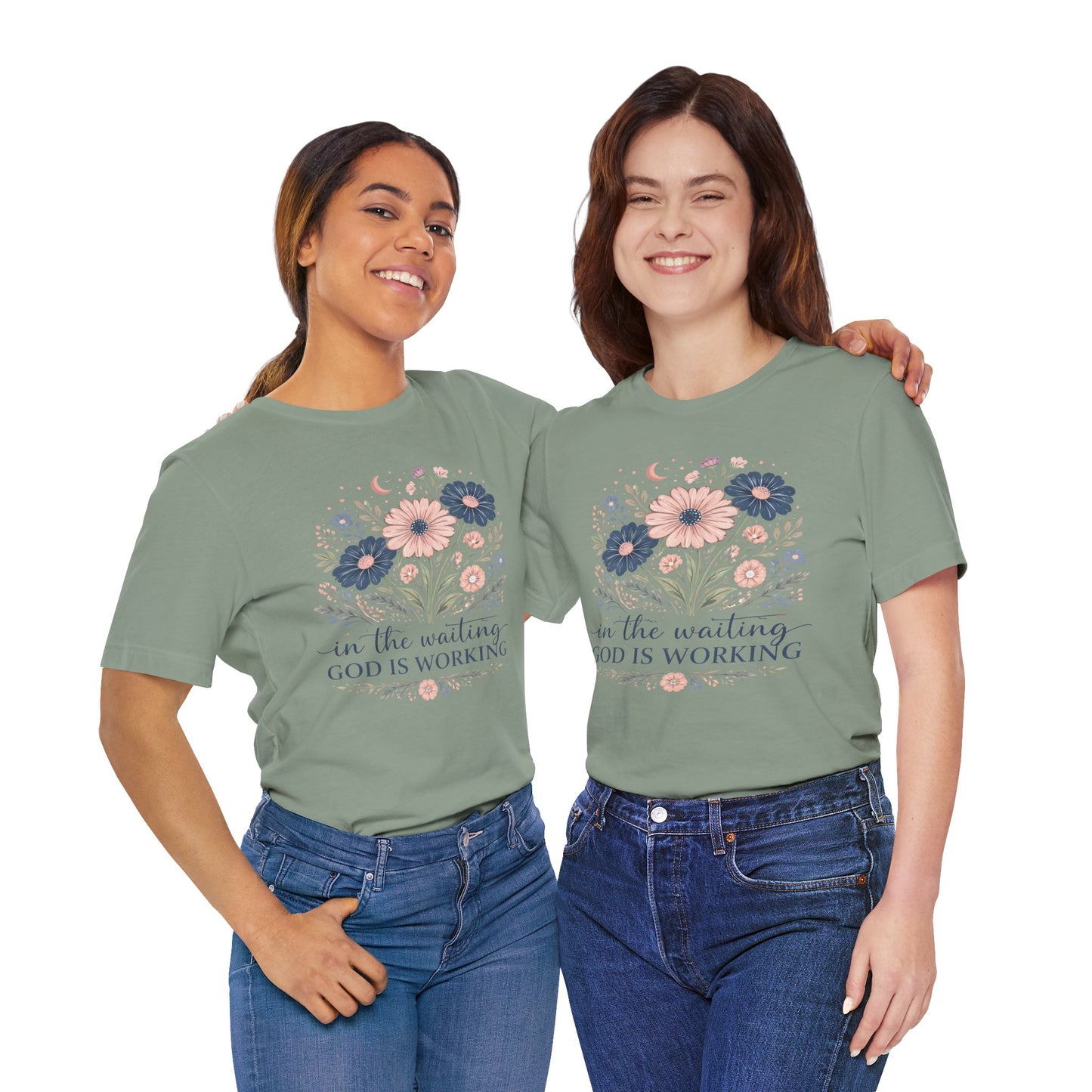 In the Waiting God Is Working Graphic Tee