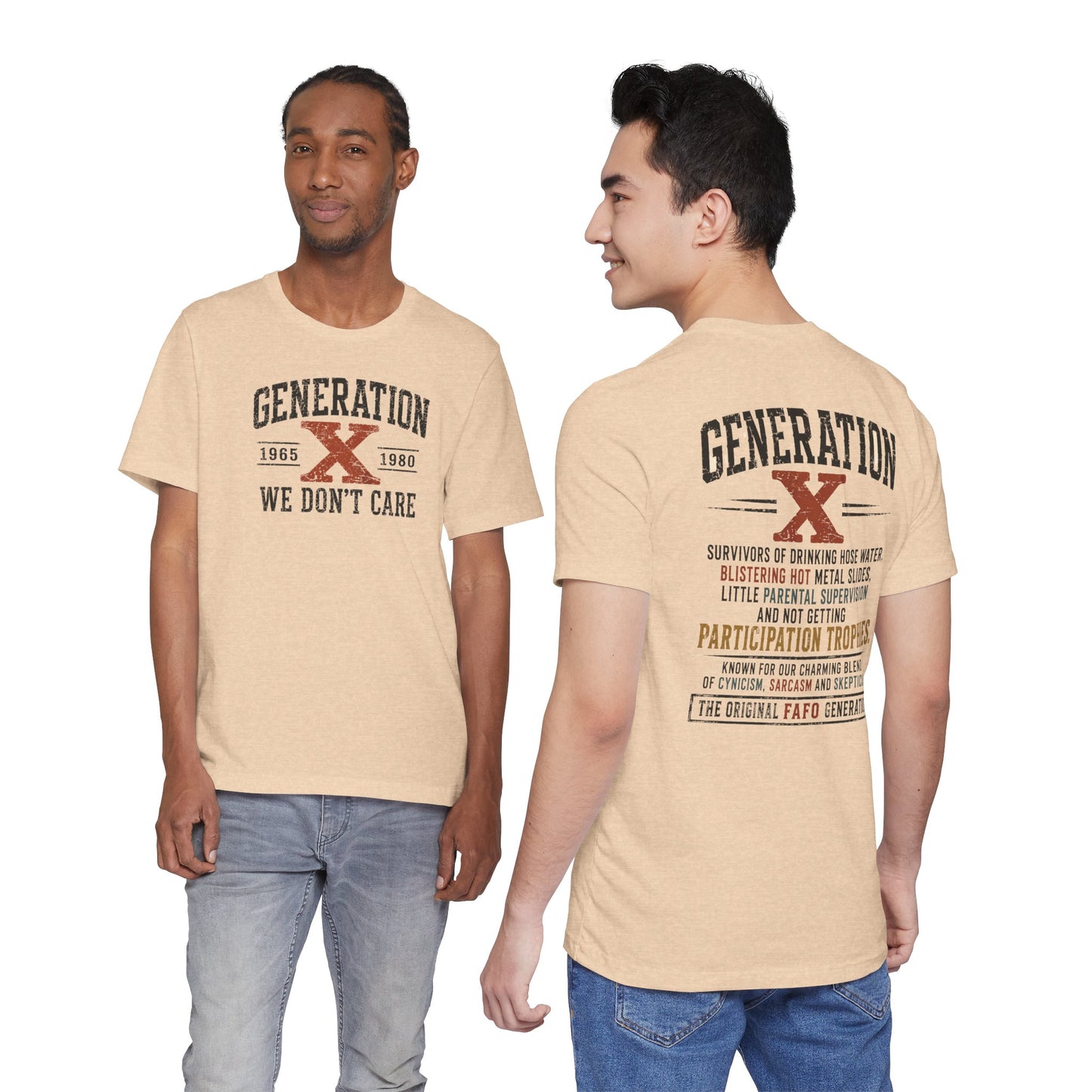 Generation X "We Don’t Care" Graphic Tee