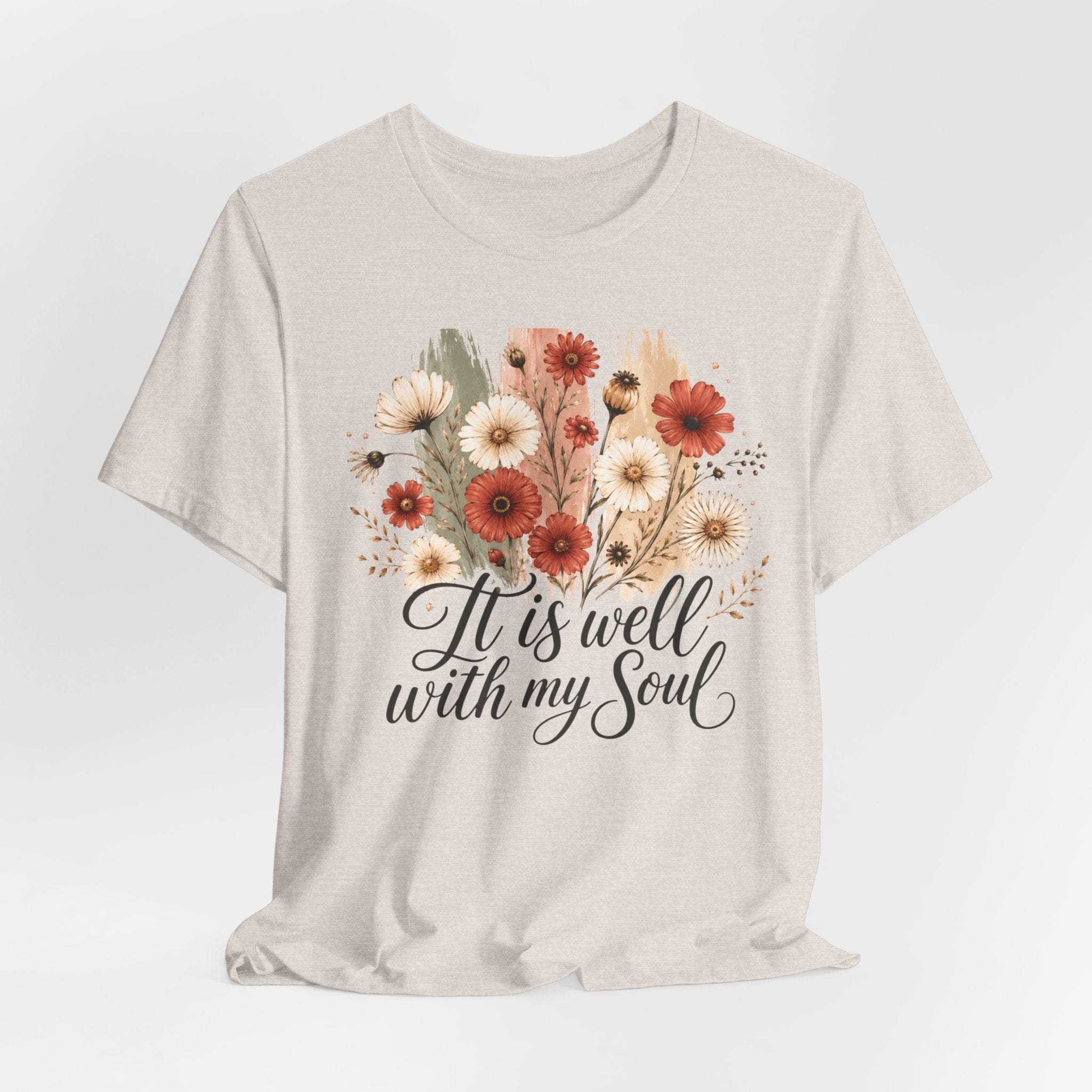 It Is Well With My Soul Floral Tee