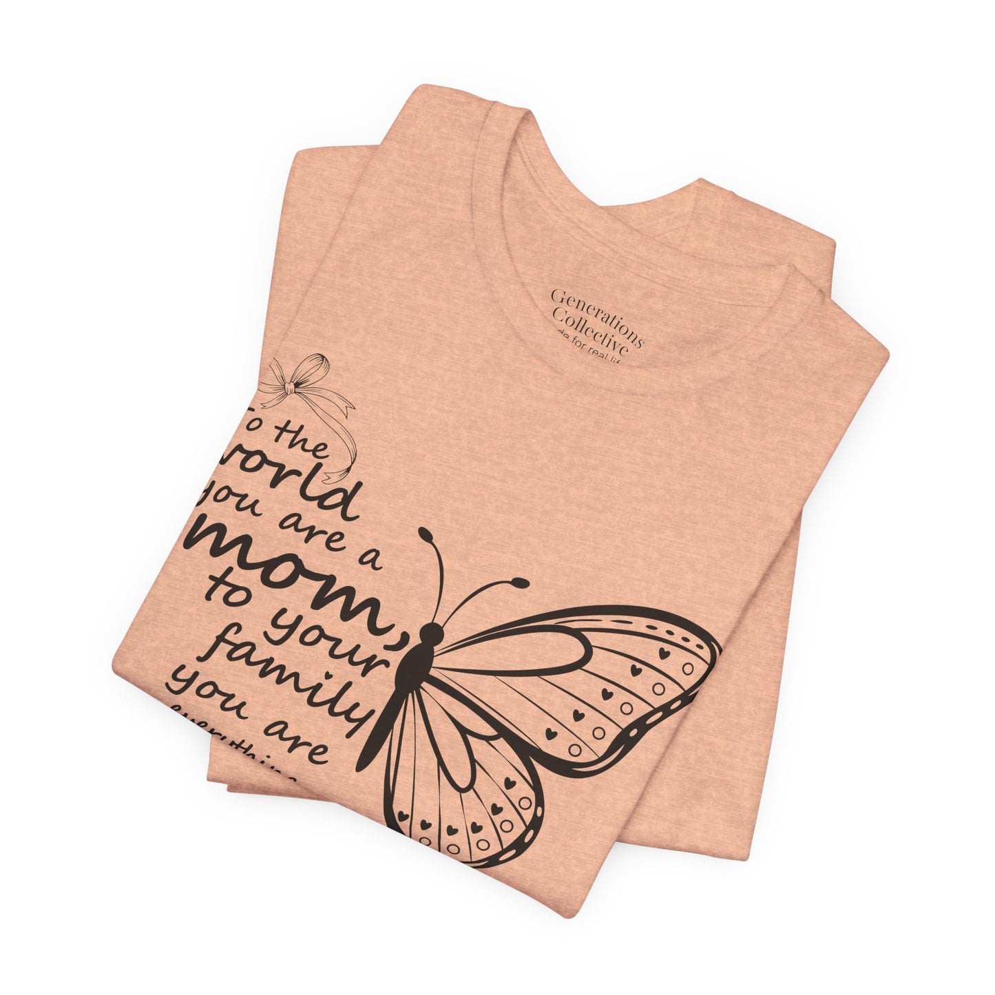 Mother Butterfly Script Graphic Tee