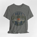 Best Grandpa Vintage Sunset Graphic Tee