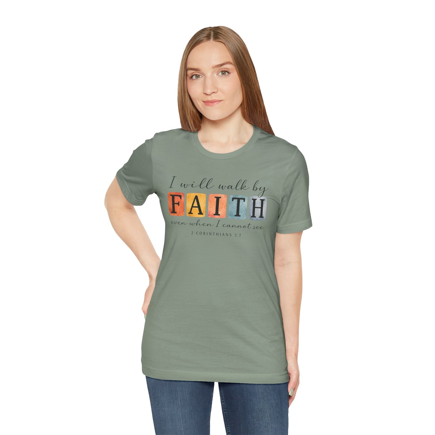I Will Walk By Faith Graphic Tee