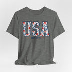 USA Floral EST. 1776 Graphic Tee