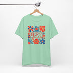 USA Floral Graphic Tee