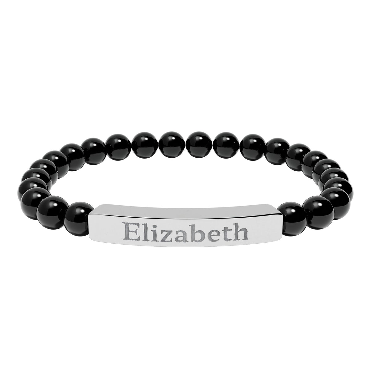 Make It Yours Engraved Stone Bracelet