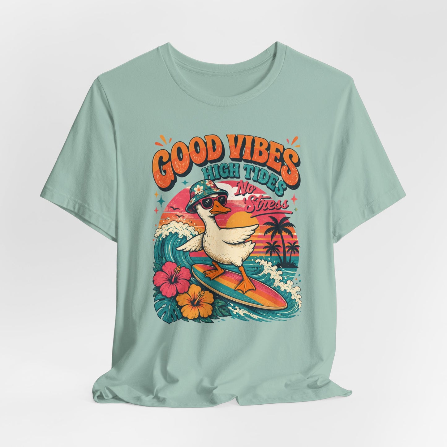 Good Vibes High Tides Goose Graphic Tee