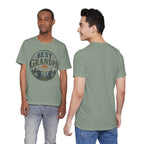 Best Grandpa Vintage Sunset Graphic Tee