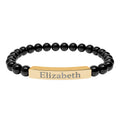 Make It Yours Engraved Stone Bracelet