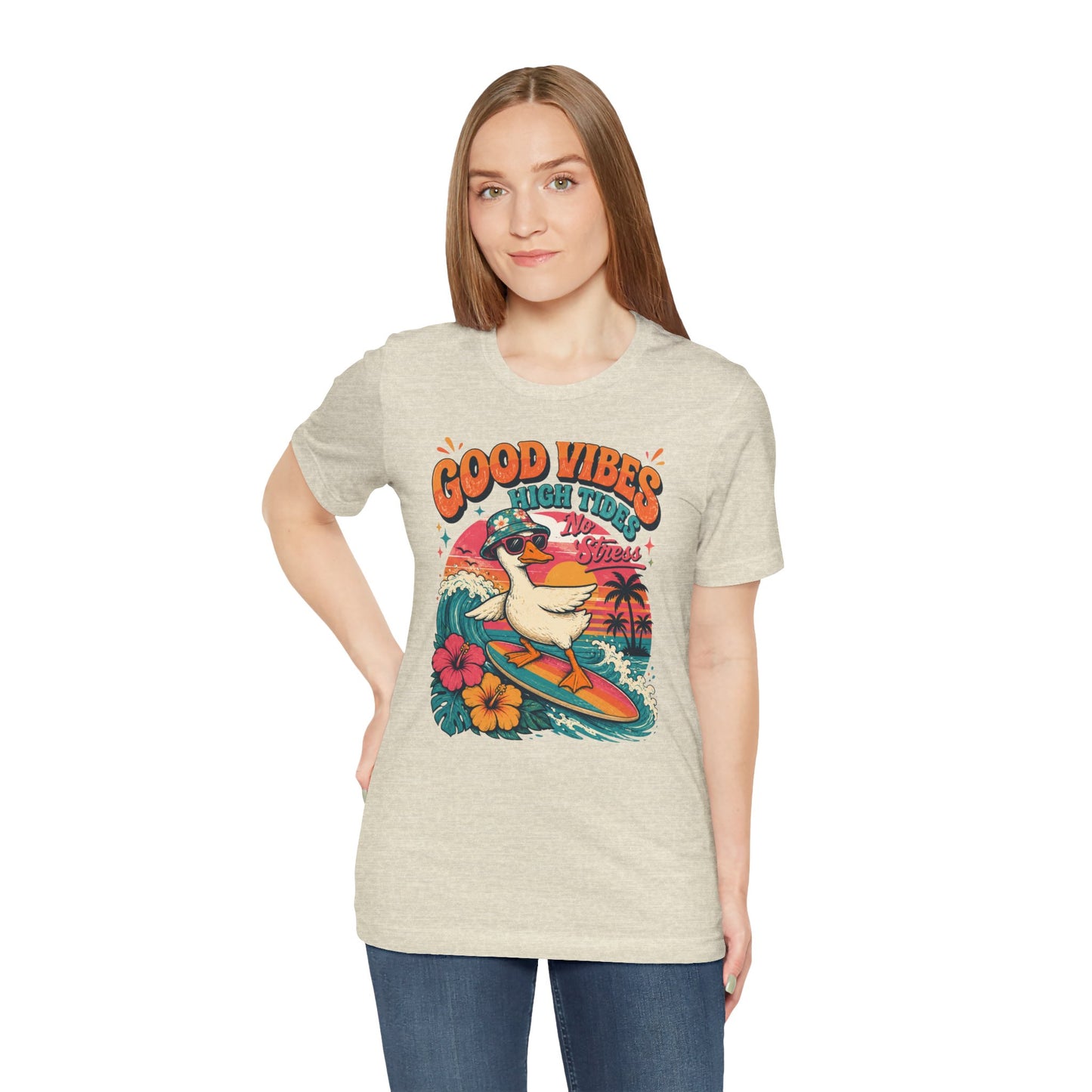 Good Vibes High Tides Goose Graphic Tee