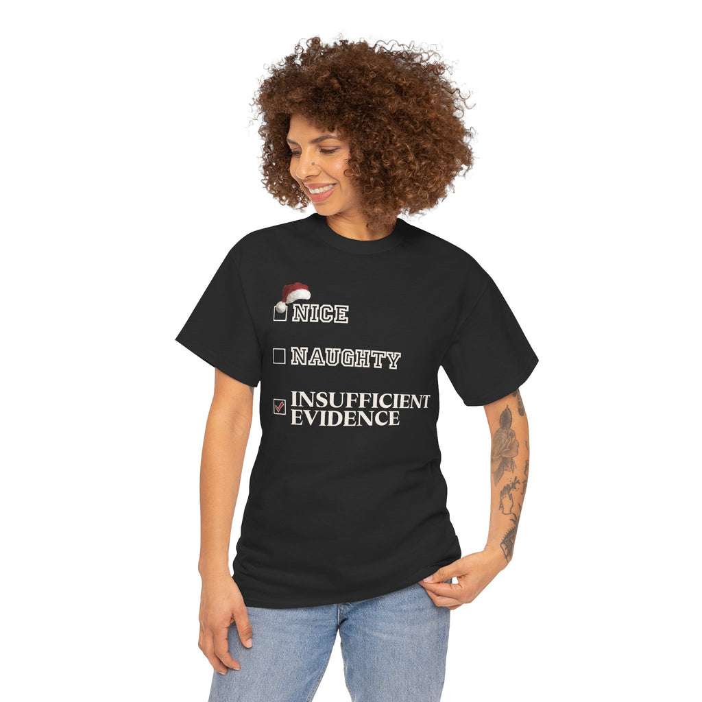 Insufficient Evidence Christmas Graphic Tee