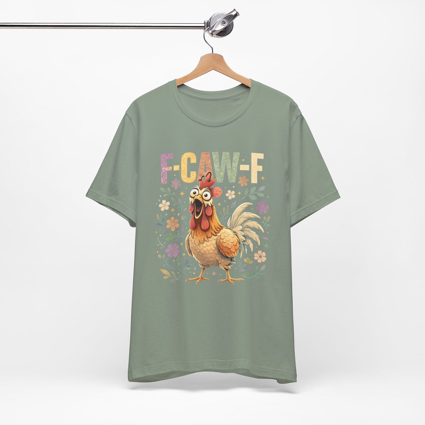 Rooster Floral F-CAW-F Graphic Tee