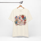 USA Floral Flag 250 Years Graphic Tee