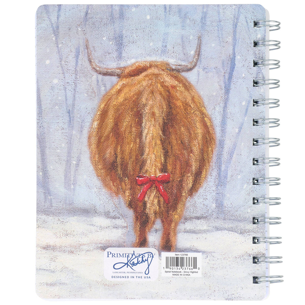 Snowy Highland Spiral Notebook