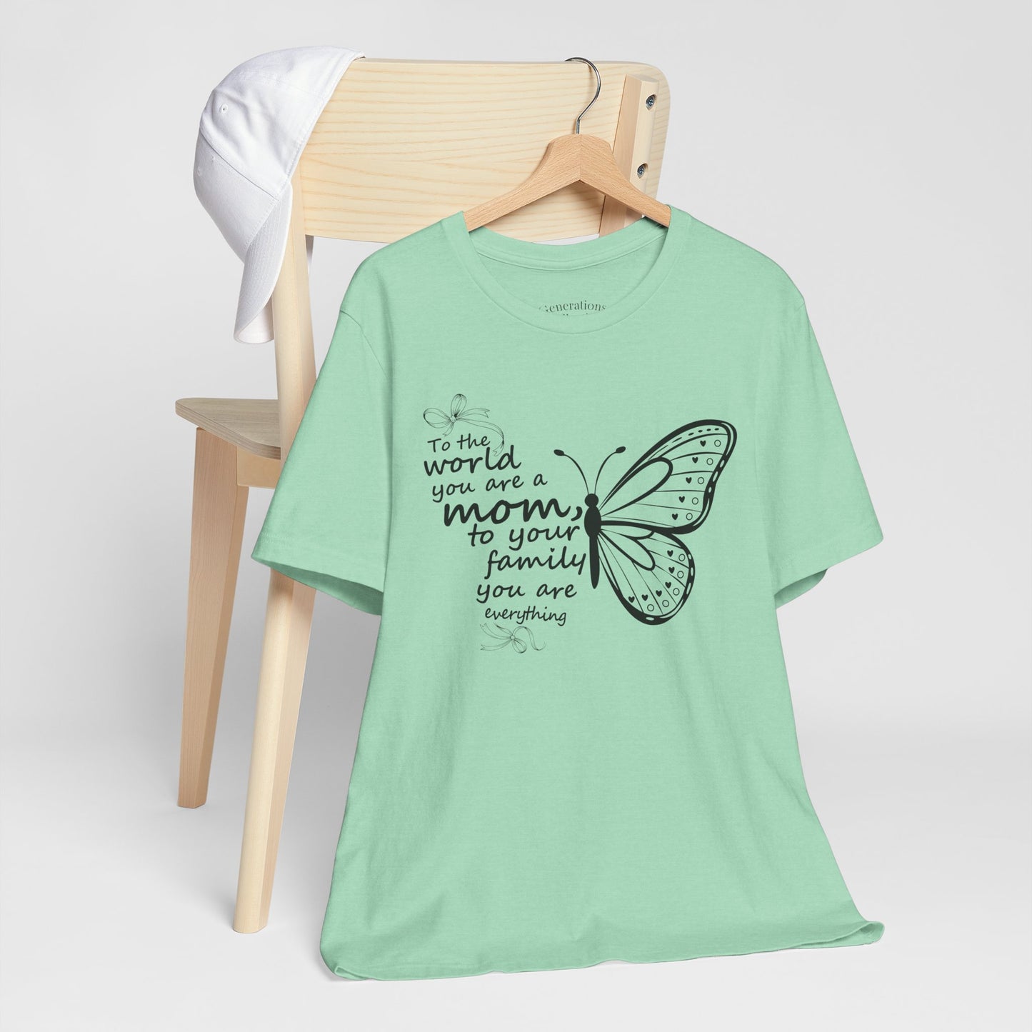 Mother Butterfly Script Graphic Tee