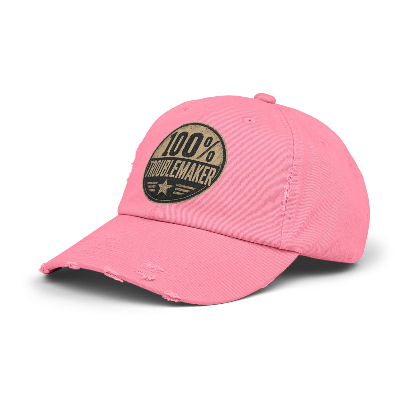 100% Troublemaker Distressed Cap