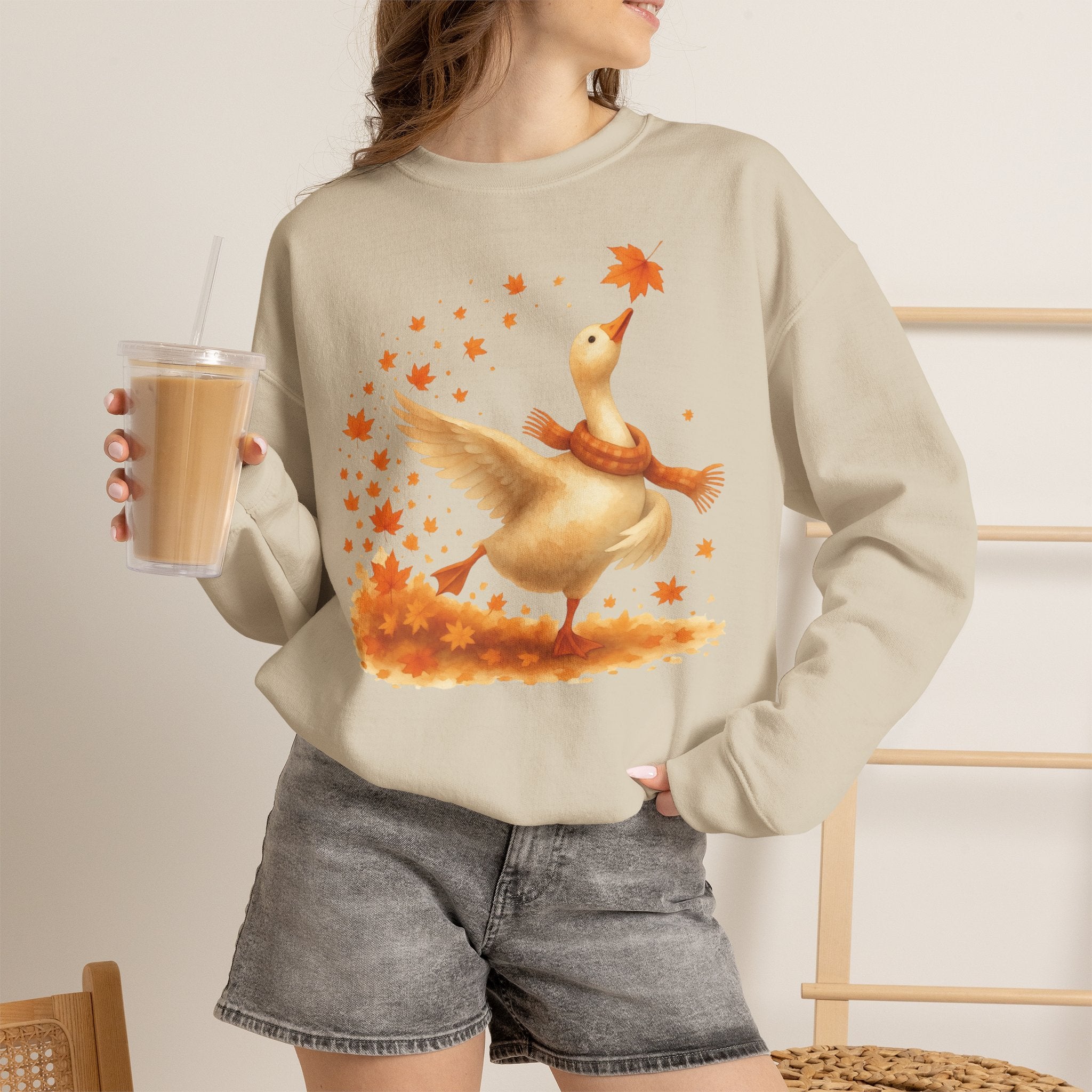 Leaf Dance Goose Sweatshirt