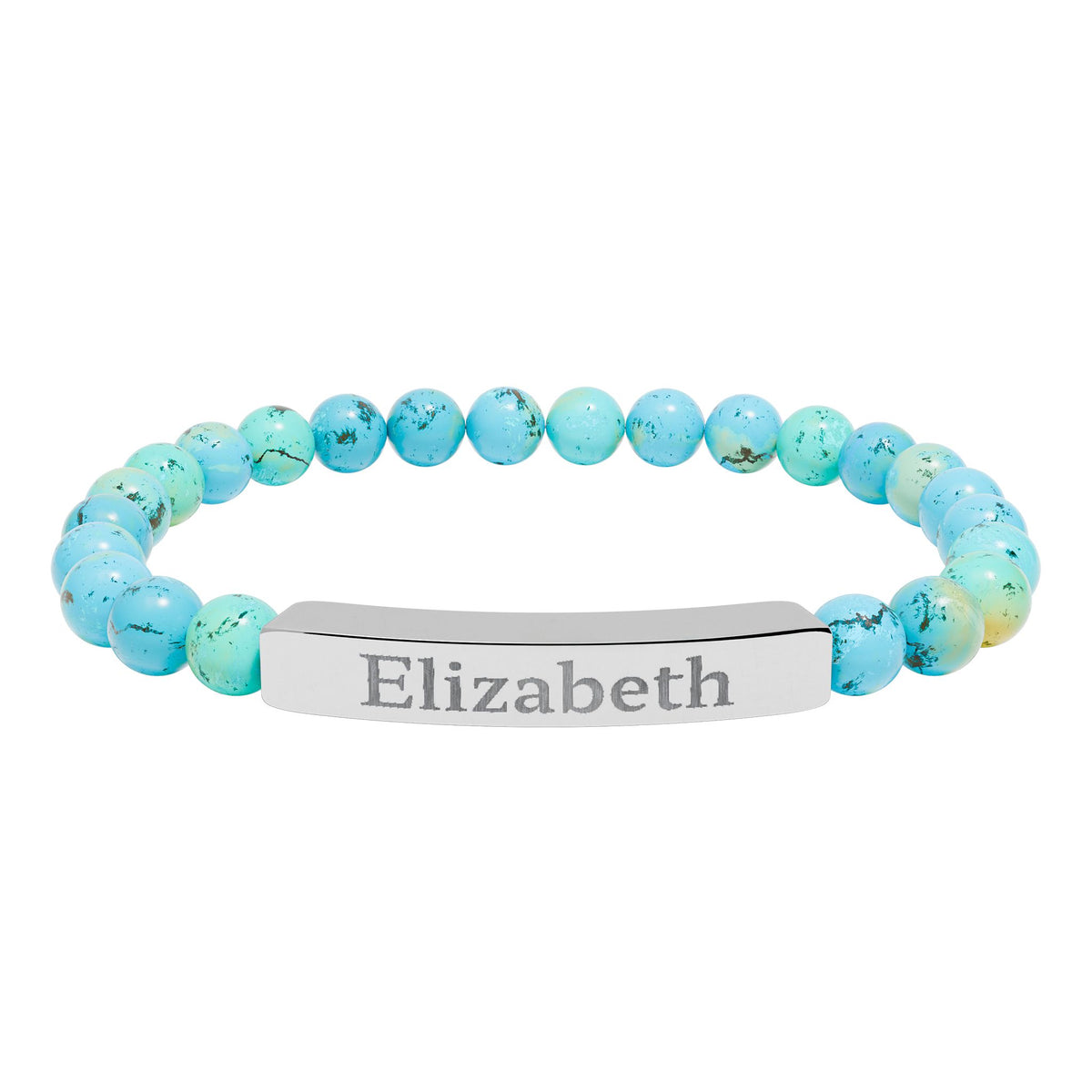 Make It Yours Engraved Stone Bracelet