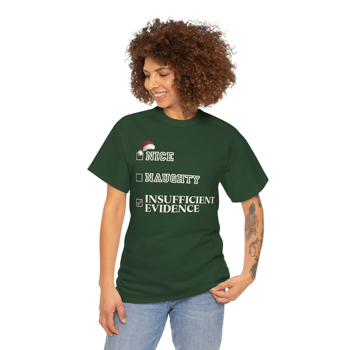 Insufficient Evidence Christmas Graphic Tee