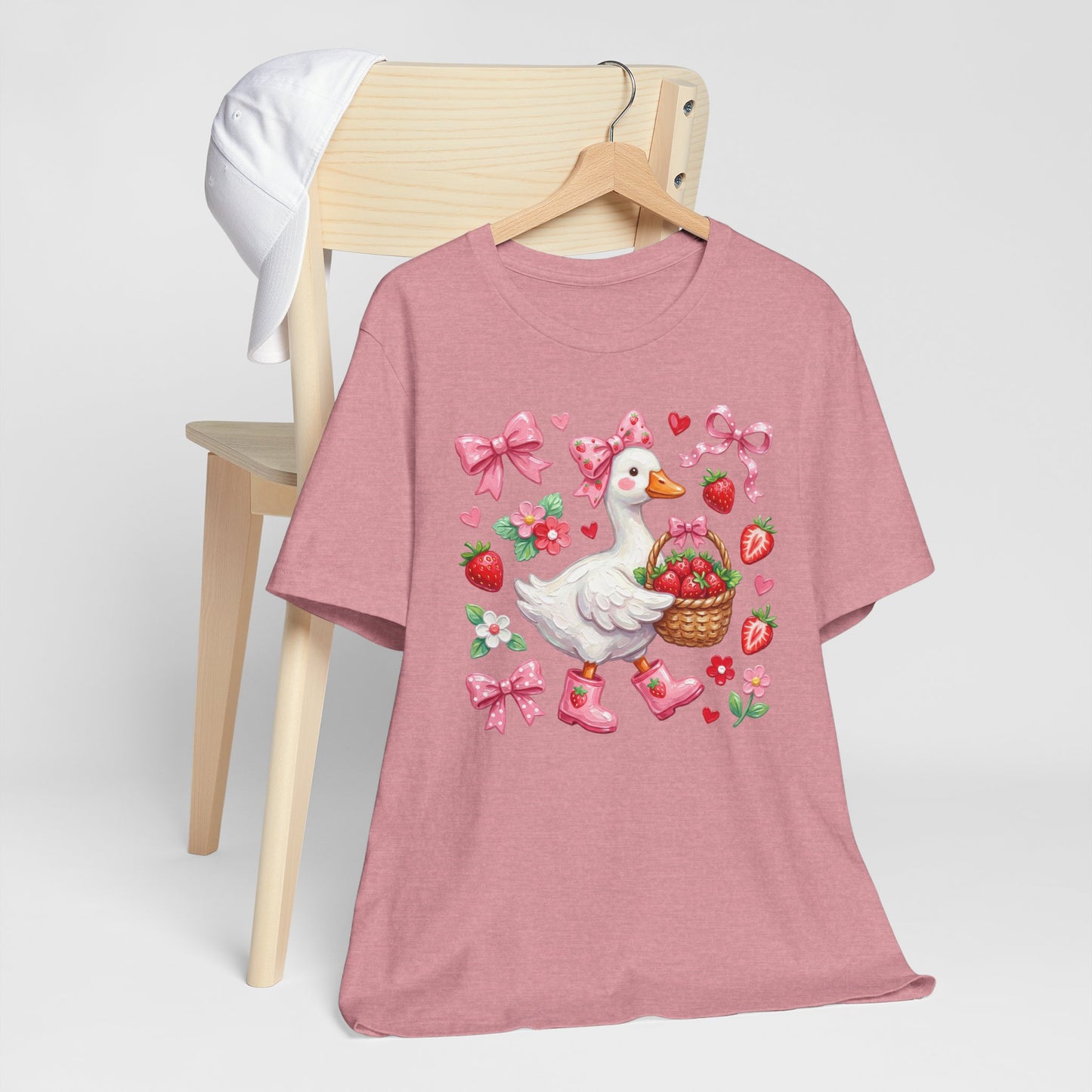 Strawberry Patch Goose Graphic Tee
