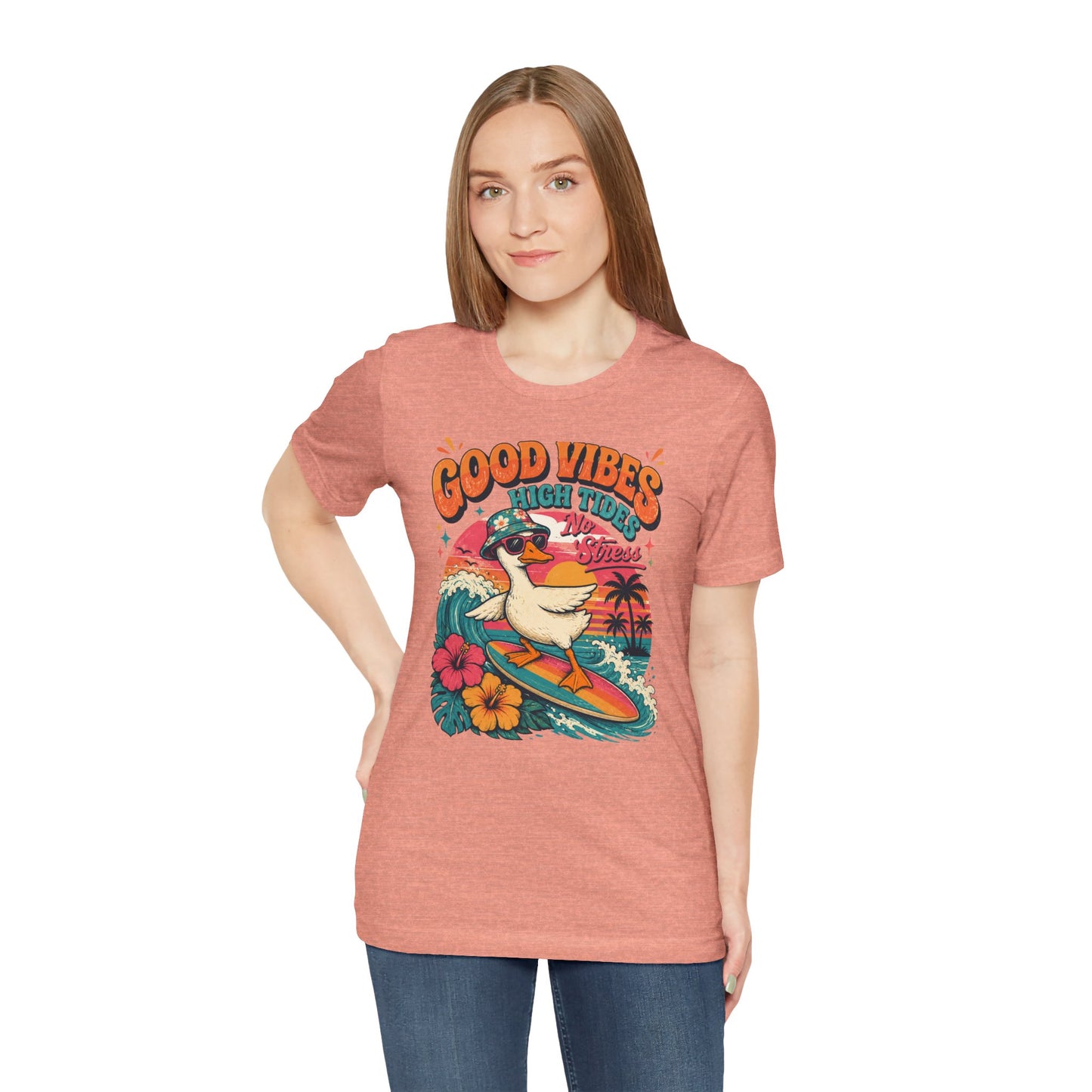 Good Vibes High Tides Goose Graphic Tee