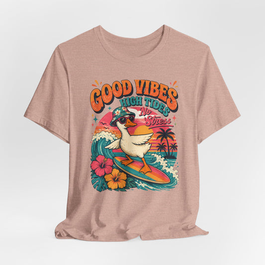 Good Vibes High Tides Goose Graphic Tee