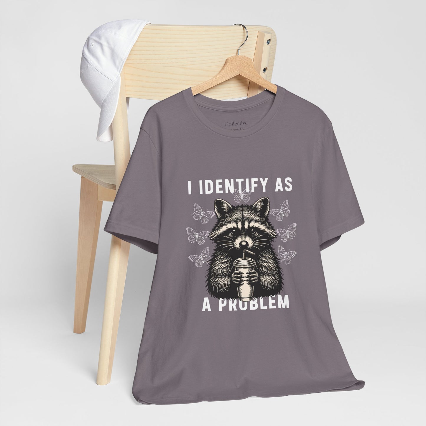 I Identify As A Problem Raccoon Graphic Tee