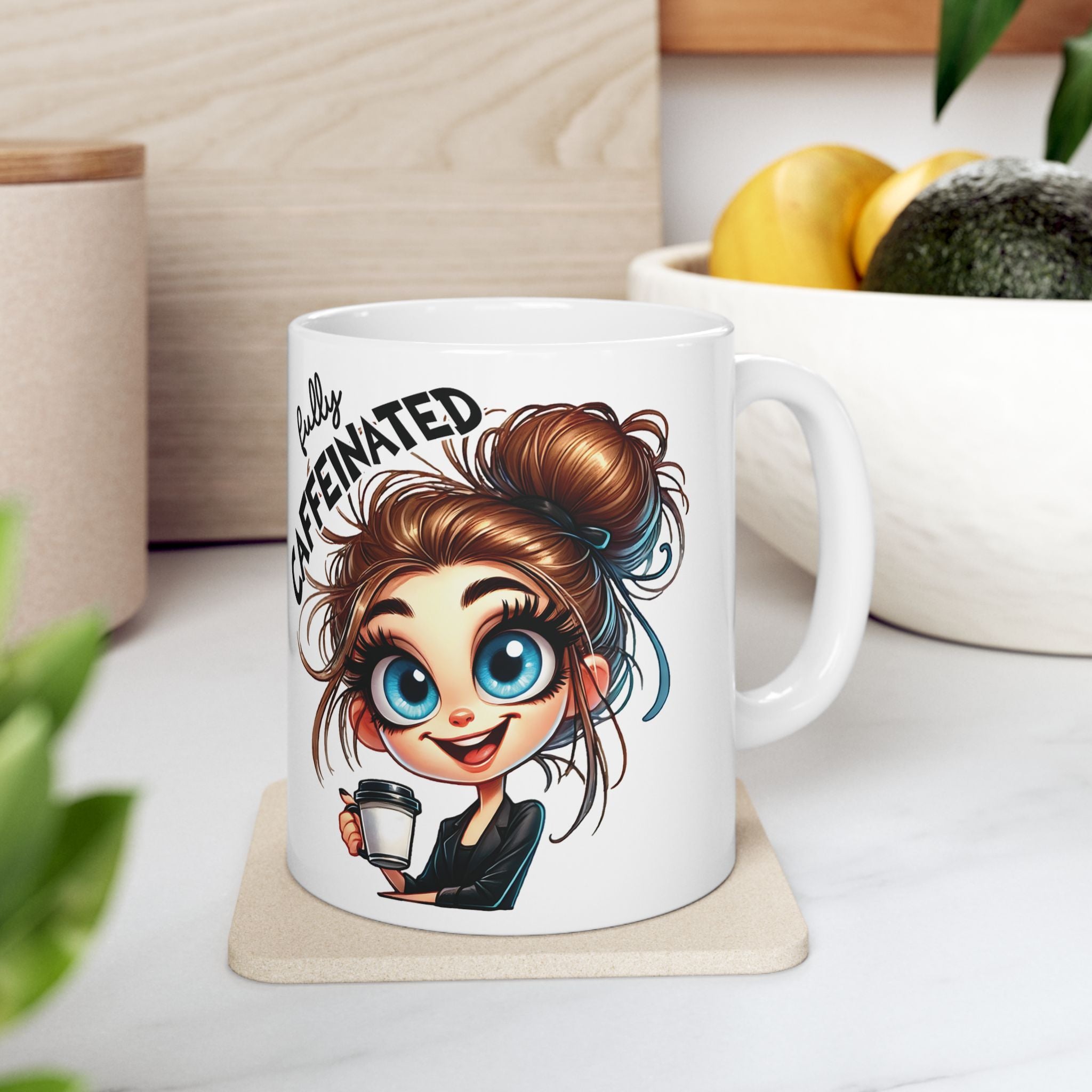 Before Coffee Fully Caffeinated Mug