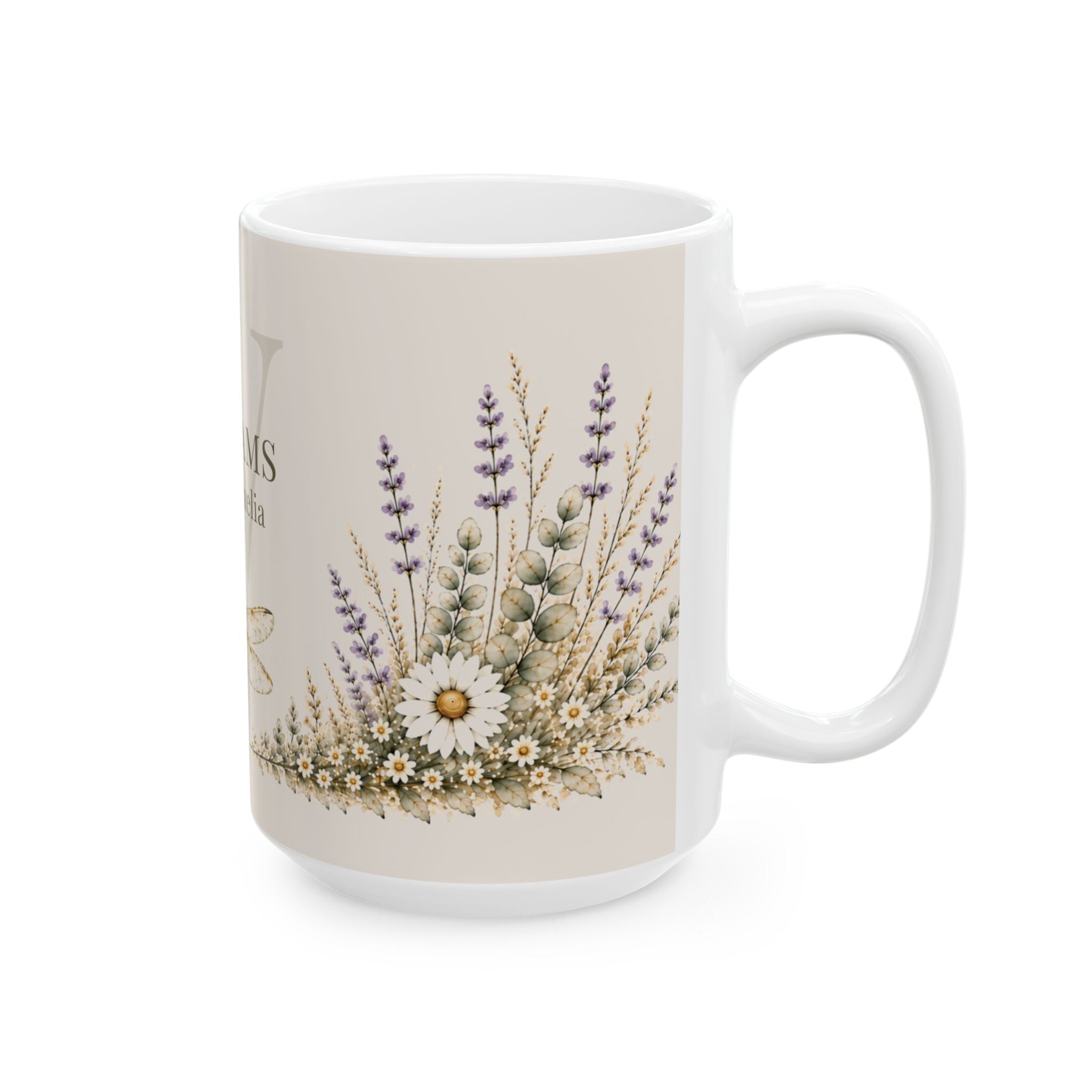 Dragonfly Meadow Personalized Family Mug