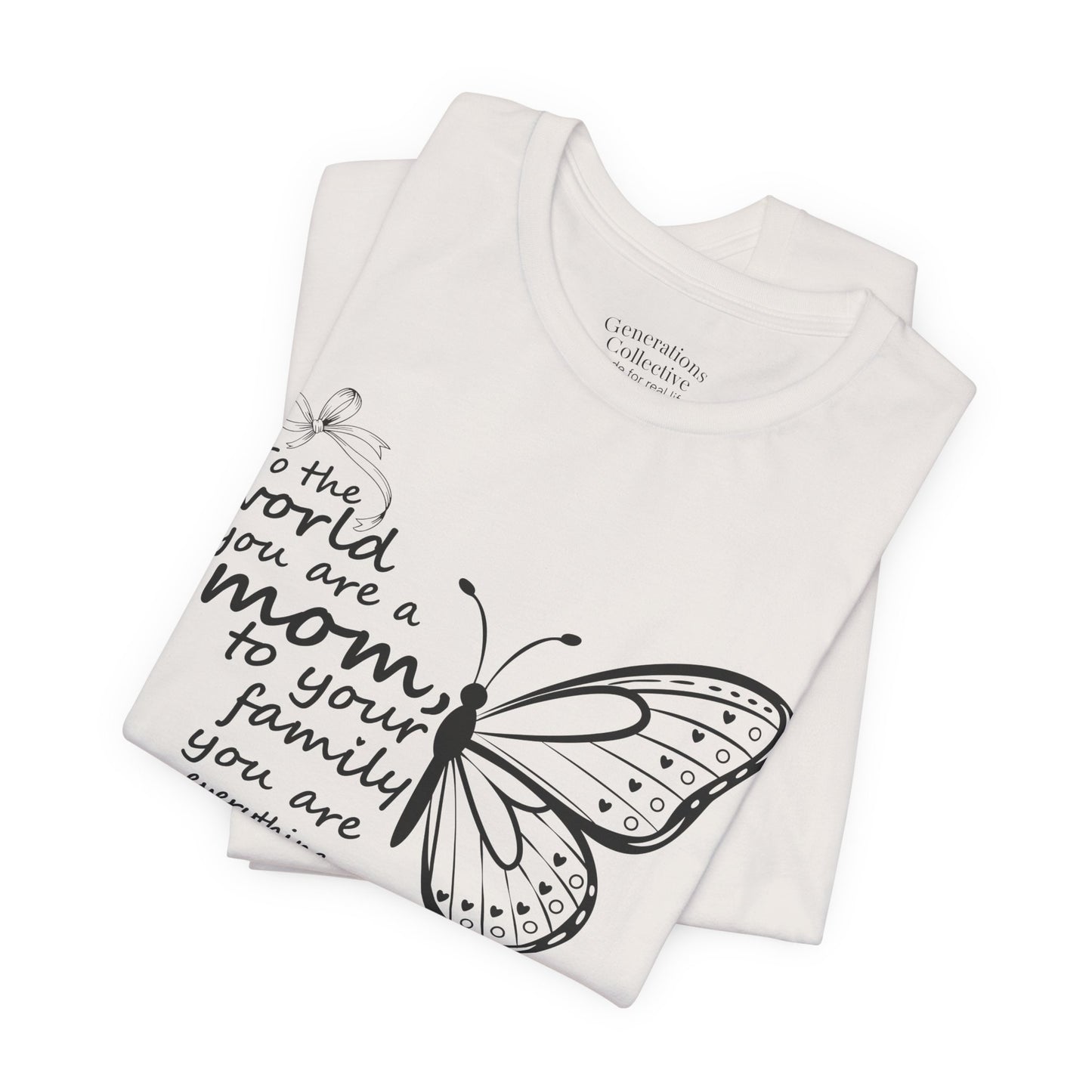 Mother Butterfly Script Graphic Tee