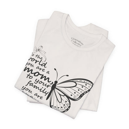 Mother Butterfly Script Graphic Tee