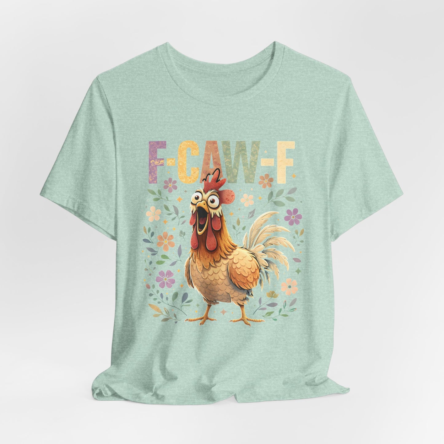 Rooster Floral F-CAW-F Graphic Tee