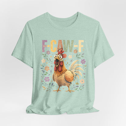 Rooster Floral F-CAW-F Graphic Tee