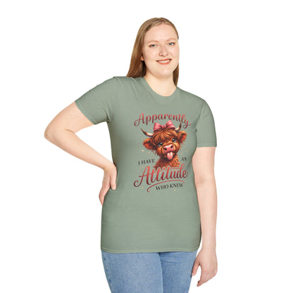 Apparently I Have An Attitude Graphic Tee