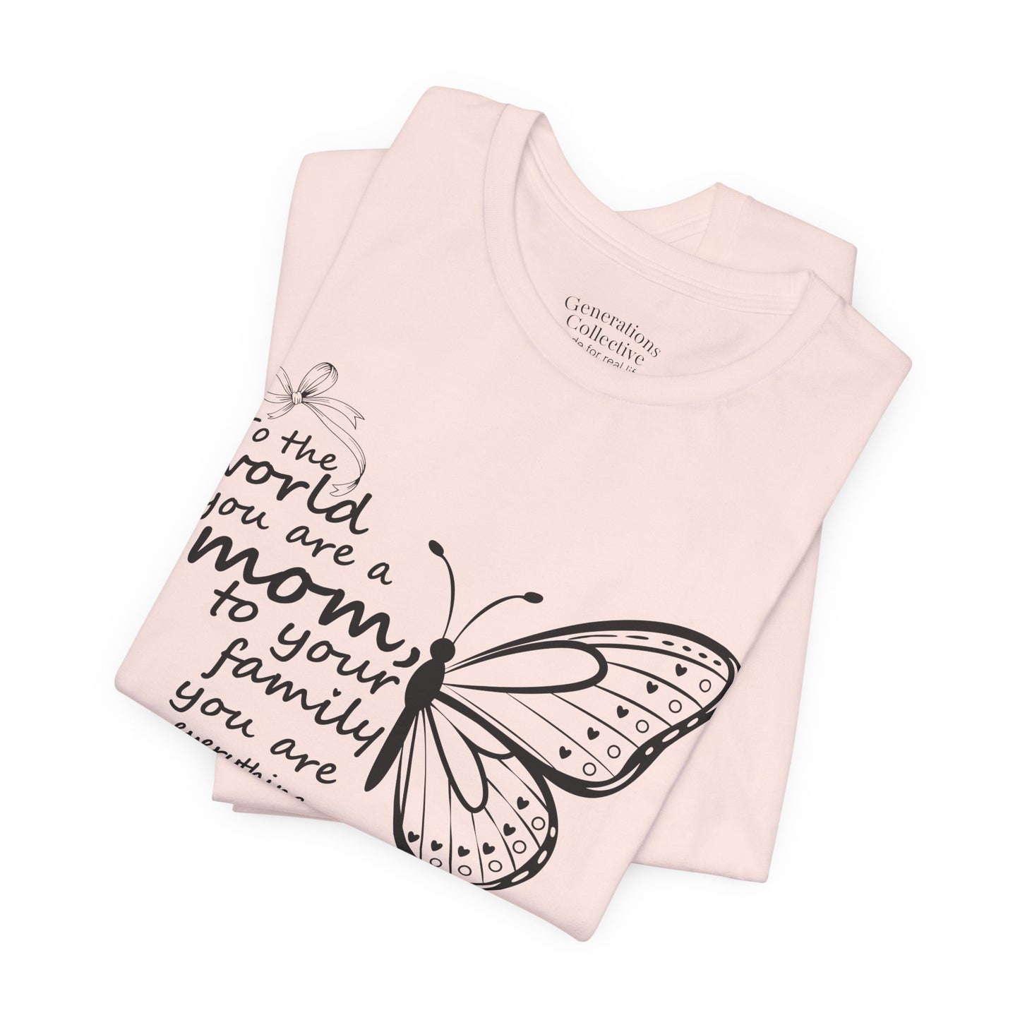 Mother Butterfly Script Graphic Tee