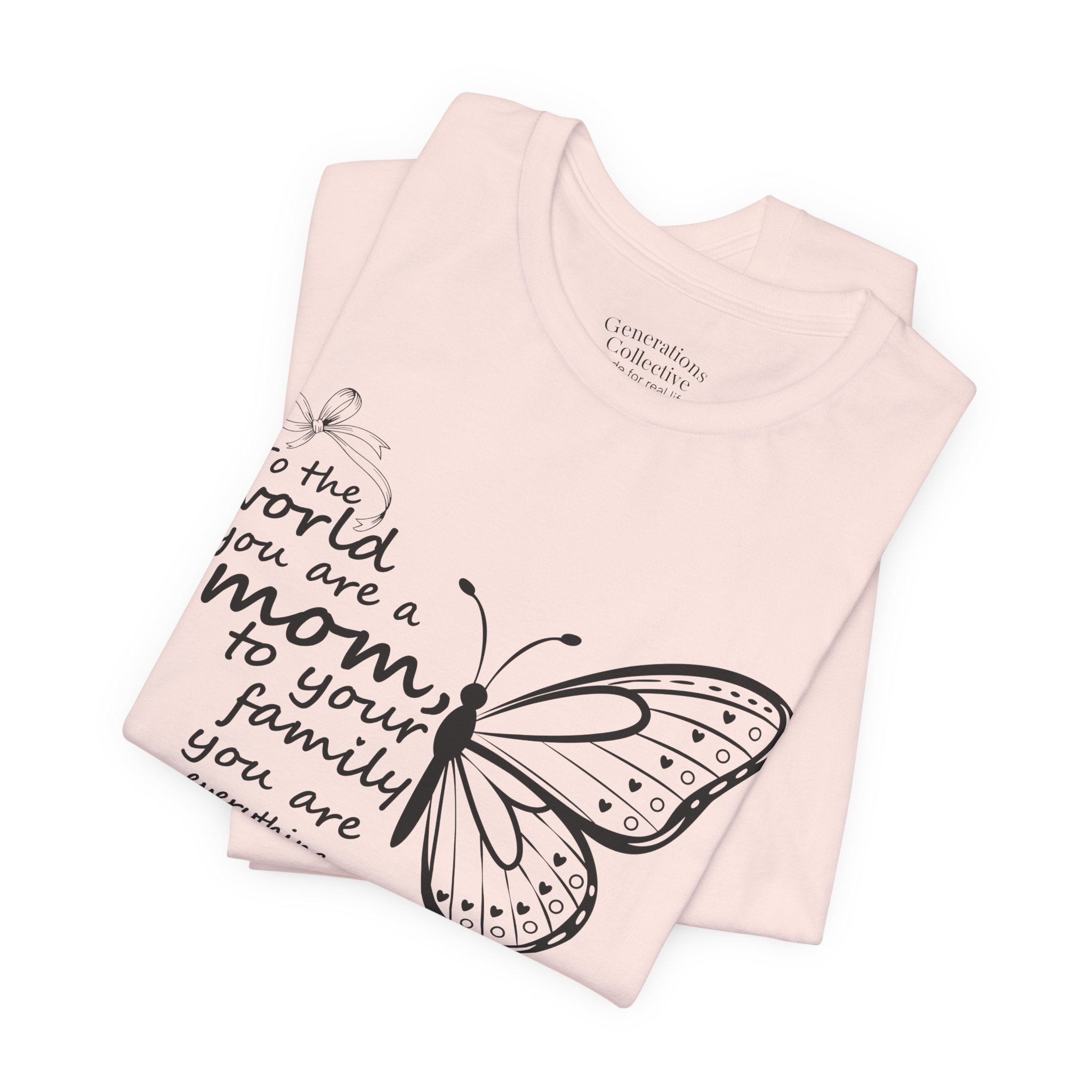 Mother Butterfly Script Graphic Tee