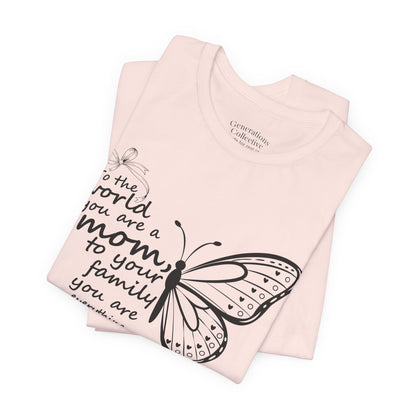 Mother Butterfly Script Graphic Tee